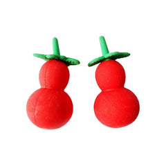 10pcs Cartoon Fruit Erasers 3D Shape Small Gift
