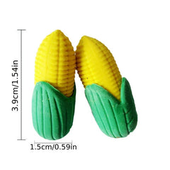10pcs Cartoon Fruit Erasers 3D Shape Small Gift