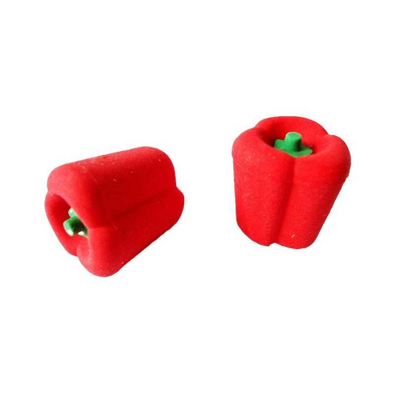 10pcs Cartoon Fruit Erasers 3D Shape Small Gift