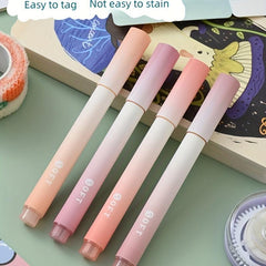 4pcs Gradient Highlighters For Journal Planner School Office Supplies