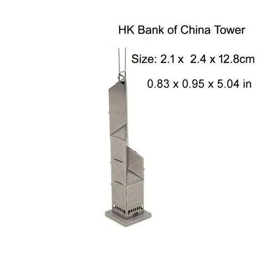 Educational Metal 3D Jigsaw Puzzle DIY World Famous Building Series