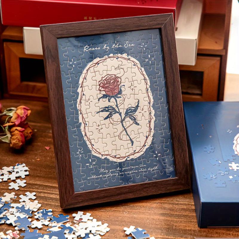 Romantic Rose Puzzle Photo Frame Set Gift