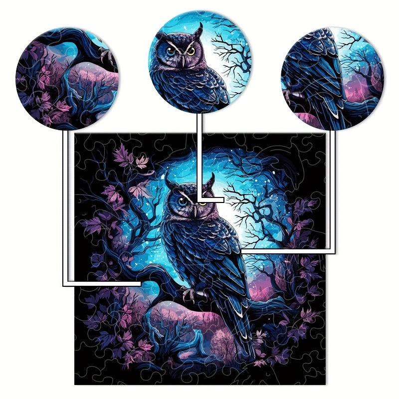 Owl Wooden Puzzle High Difficulty Perfect Gift