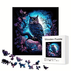 Owl Wooden Puzzle High Difficulty Perfect Gift