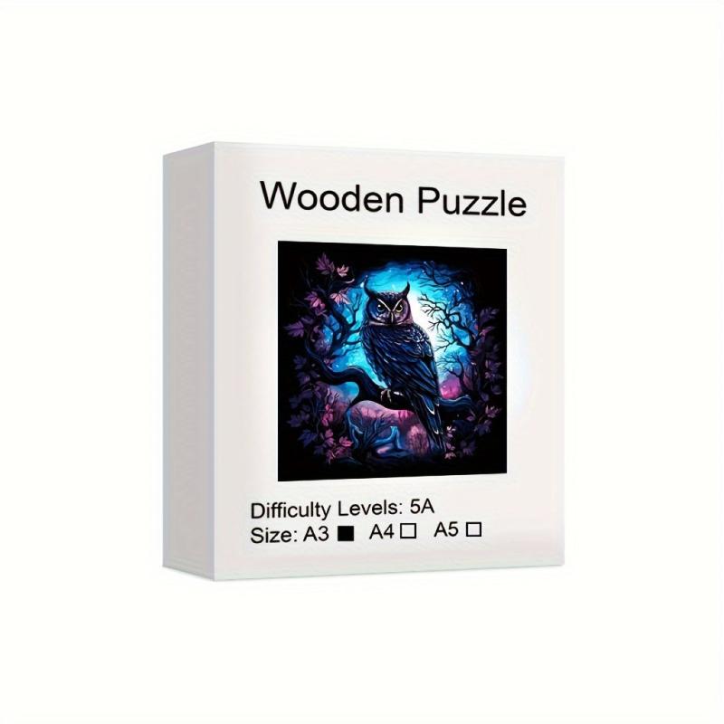 Owl Wooden Puzzle High Difficulty Perfect Gift