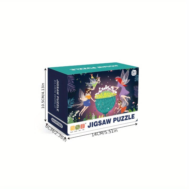 Kids Educational Puzzle 24 Pieces Flower Fairy Picking Flower 2mm Thick
