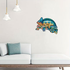 Wooden Puzzle Educational Toy Animal Puzzle Game Dragon Pattern Wall Decor