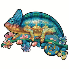 Wooden Puzzle Educational Toy Animal Puzzle Game Dragon Pattern Wall Decor