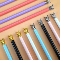 2pcs Bulldog Shaped Metal Pencil for Kids & Students