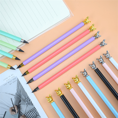 2pcs Bulldog Shaped Metal Pencil for Kids & Students