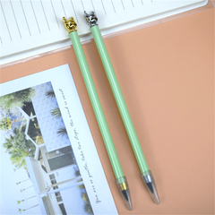 2pcs Bulldog Shaped Metal Pencil for Kids & Students