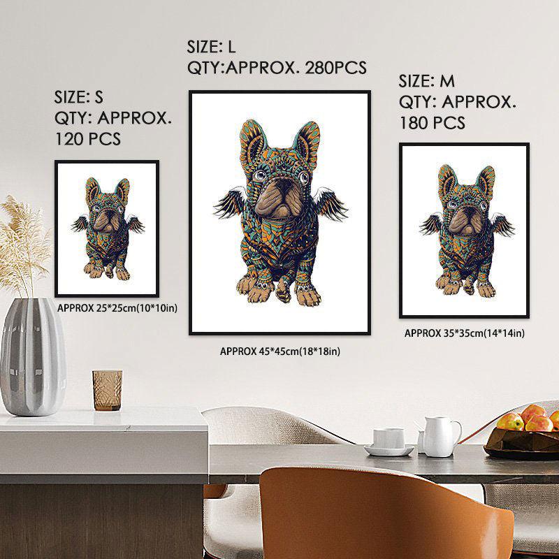 Adorable Frenchie Bulldog Wooden Puzzle for All Ages
