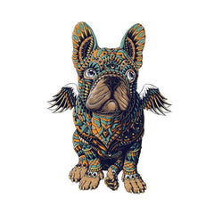 Adorable Frenchie Bulldog Wooden Puzzle for All Ages