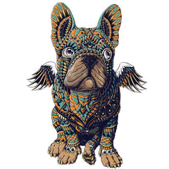 Adorable Frenchie Bulldog Wooden Puzzle for All Ages