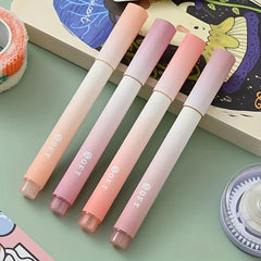 4pcs Morandi Colorful Highlighters for Note-taking Drawing Office Supplies