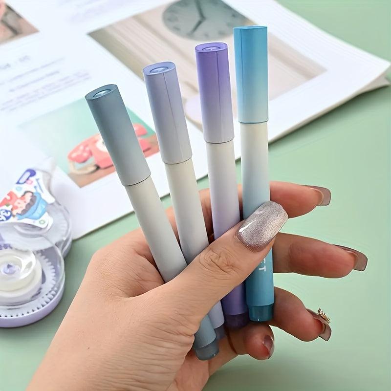 4pcs Morandi Colorful Highlighters for Note-taking Drawing Office Supplies