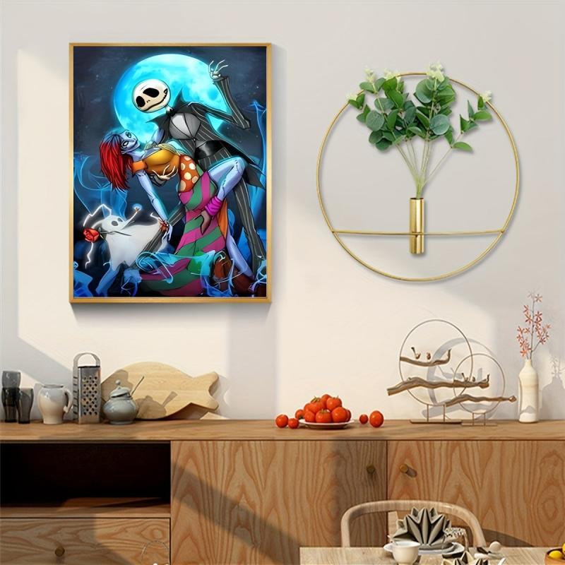Skull Couple Diamond Painting Kit 5D DIY Full Round Rhinestone Set