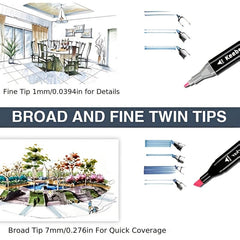 Dual Tip Alcohol Based Markers Blender Thick Halloween Thanksgiving Christmas