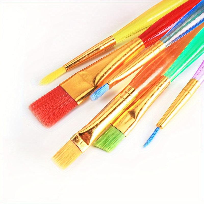 6pcs Candy Watercolor Brushes Set Art Painting Pens