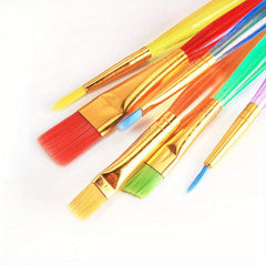 6pcs Candy Watercolor Brushes Set Art Painting Pens