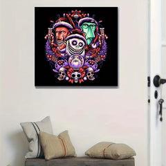 Monster Pattern Diamond Painting Kit Full Round Diamond Mosaic Cross Stitch