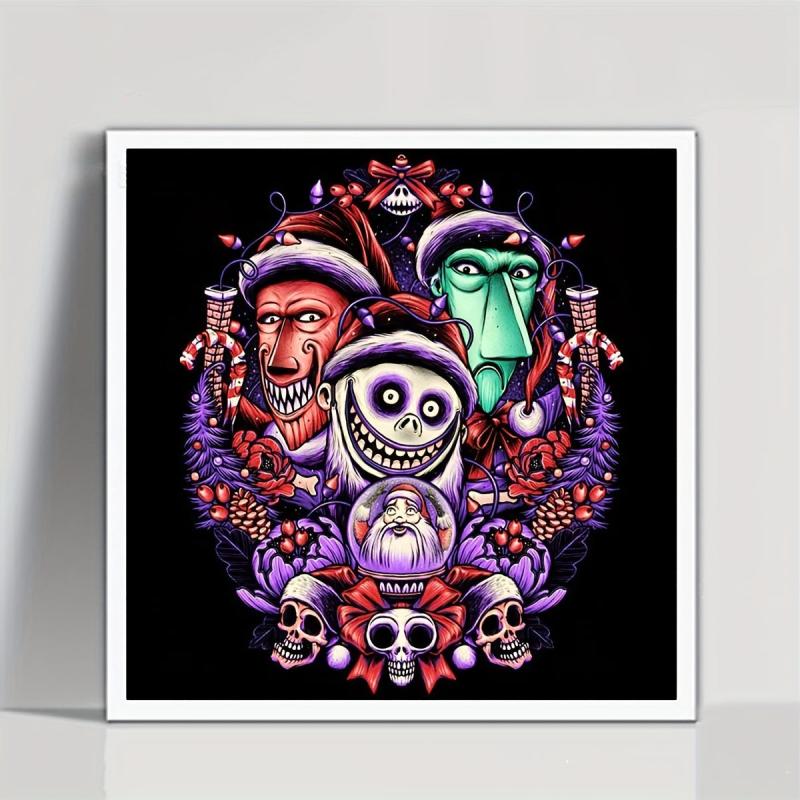 Monster Pattern Diamond Painting Kit Full Round Diamond Mosaic Cross Stitch