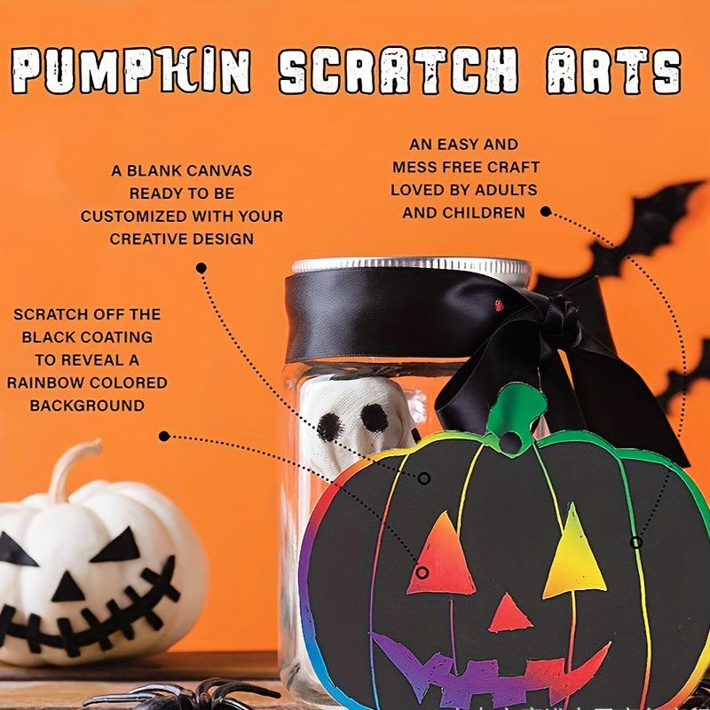 Halloween Scratch Pumpkin Doodle Toys - Set of 4