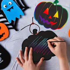 Halloween Scratch Pumpkin Doodle Toys - Set of 4