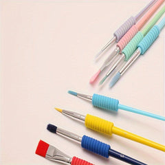 4 Colors PVC Brush Set Watercolor Painting DIY Art Brush