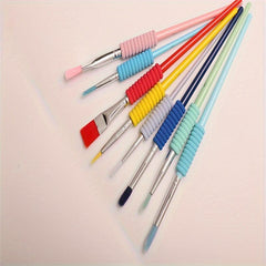 4 Colors PVC Brush Set Watercolor Painting DIY Art Brush