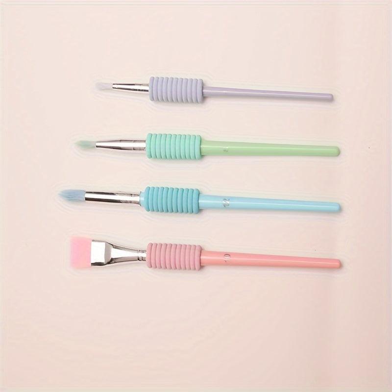 4 Colors PVC Brush Set Watercolor Painting DIY Art Brush