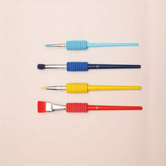 4 Colors PVC Brush Set Watercolor Painting DIY Art Brush
