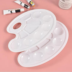 Oval Palette Water Powder Palette Acrylic Watercolor Palette Box