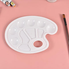 Oval Palette Water Powder Palette Acrylic Watercolor Palette Box