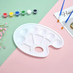 Oval Palette Water Powder Palette Acrylic Watercolor Palette Box