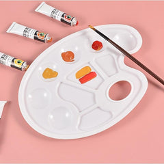 Oval Palette Water Powder Palette Acrylic Watercolor Palette Box