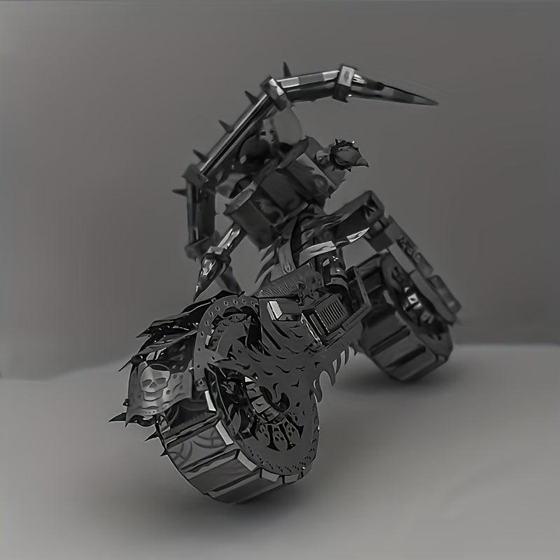 DIY Metal Assembly Toy Motorcycle Model 3D Stereoscopic Puzzle Toy Off road
