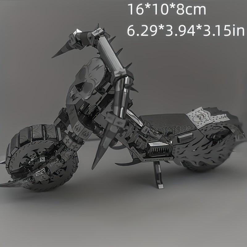 DIY Metal Assembly Toy Motorcycle Model 3D Stereoscopic Puzzle Toy Off road