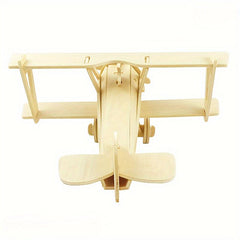 33pcs Wooden Aircraft Model DIY Puzzle Decoration