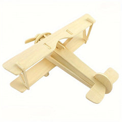 33pcs Wooden Aircraft Model DIY Puzzle Decoration