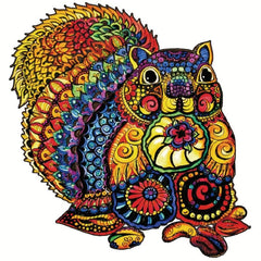 Wooden Fox Jigsaw Puzzle for Adults and Kids