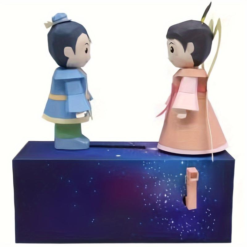 Cowherd And Weaver Girl 3D Paper Crafts DIY Origami