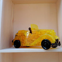 Yellow Vintage Car Puzzle Jigsaw Puzzle Educational Toy