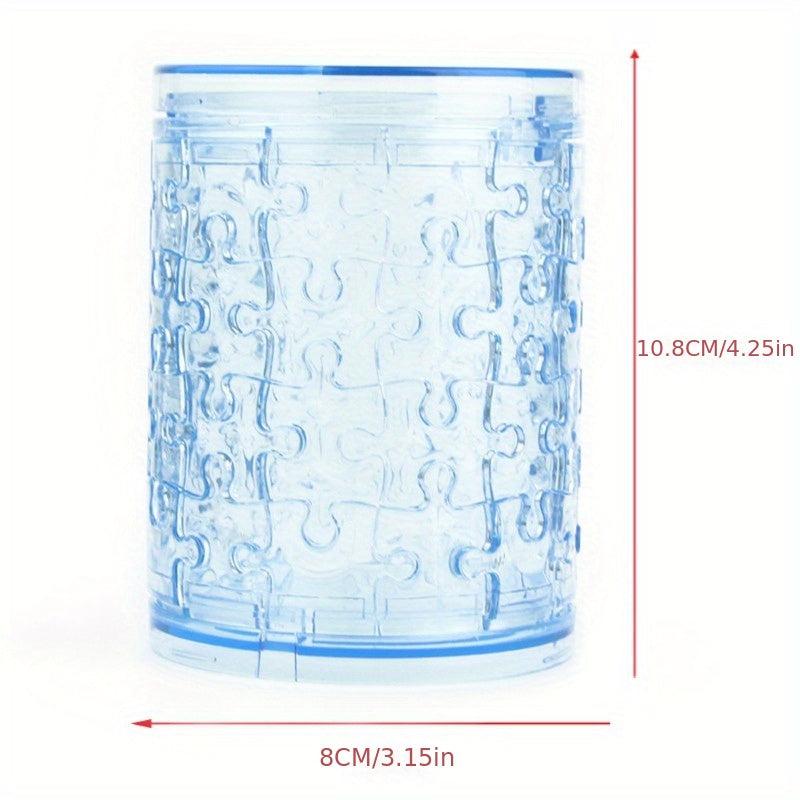 3D Crystal Puzzle Pen Holder Money Storage Box DIY Building Block Toy