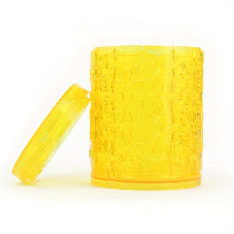 3D Crystal Puzzle Pen Holder Money Storage Box DIY Building Block Toy