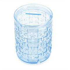 3D Crystal Puzzle Pen Holder Money Storage Box DIY Building Block Toy