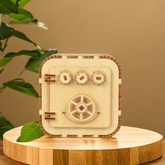3D Wooden Puzzle Mechanical Password Safe DIY Toy