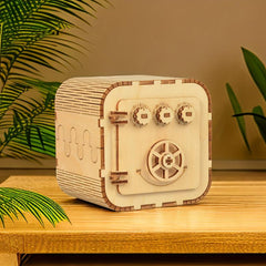 3D Wooden Puzzle Mechanical Password Safe DIY Toy