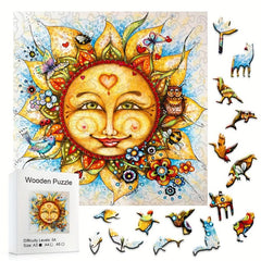 Sunflower Puzzle Wooden Animal Brain Teaser Toy