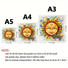 Sunflower Puzzle Wooden Animal Brain Teaser Toy